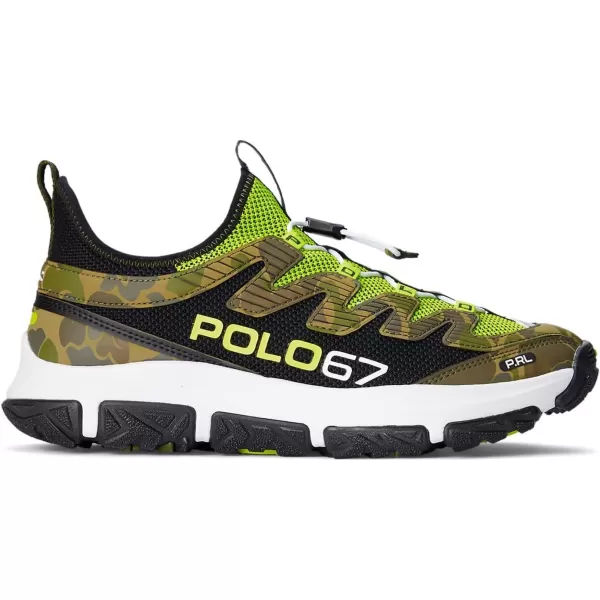 POLO RALPH LAUREN Adventure 300LT SneakerBlackSafety YellowFrog Camo