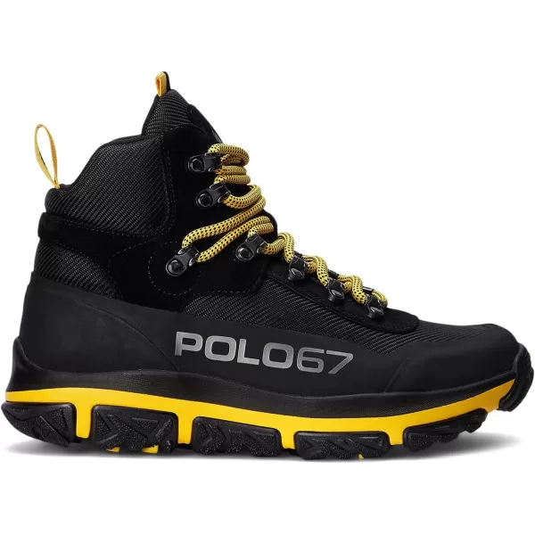 POLO RALPH LAUREN Mens Advtr 300mid SneakerBlackYellowfin
