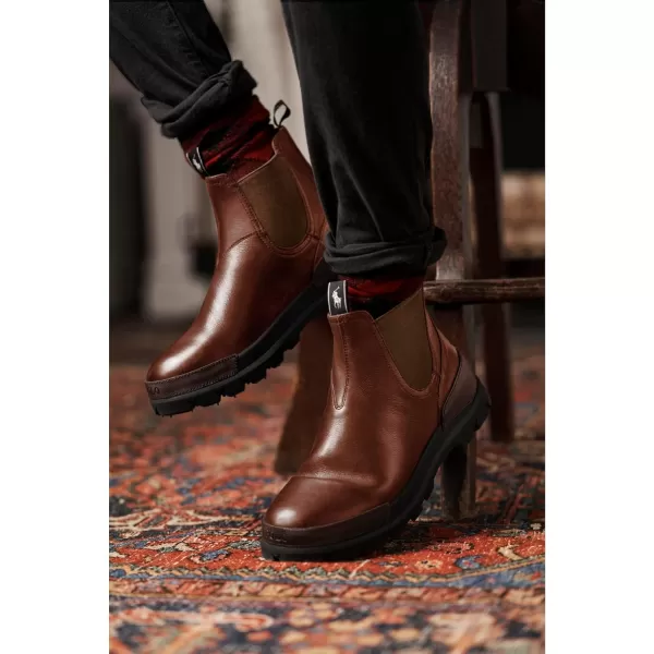 POLO RALPH LAUREN Mens Oslo Chelsea BootsPeanut