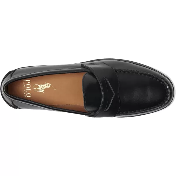 Polo Ralph Lauren Mens Alston Leather Penny LoafersBlack