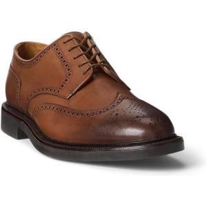 imagePolo Ralph Lauren Mens Asher Leather Wingtip Shoe LoaferPale Russet