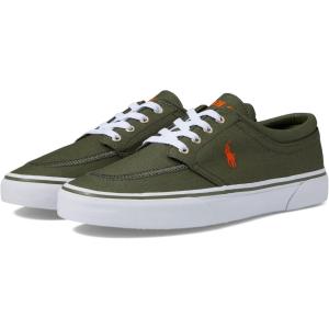 imagePOLO RALPH LAUREN Mens Faxon X SneakerDark SageOrange Pony Player