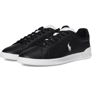 imagePOLO RALPH LAUREN Mens Heritage Court II SneakerBlackWhite