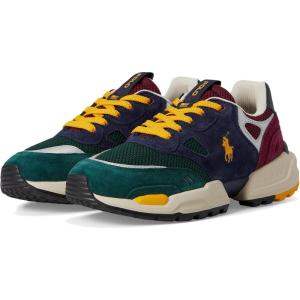 imagePOLO RALPH LAUREN Mens Suede MeshPolo Jgr PpSneakersLow Top LaceCollegiate ColorBlockblock