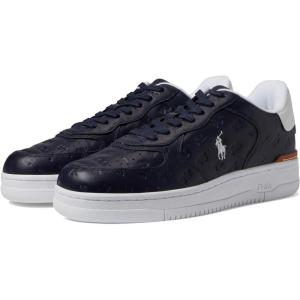 imagePolo Ralph Lauren Mens Masters Court Logo Leather SneakerNavy