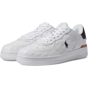imagePolo Ralph Lauren Mens Masters Court Logo Leather SneakerWhite