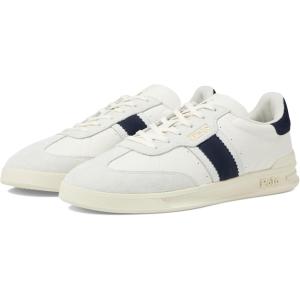 imagePolo Ralph Lauren Mens Suede LeatherHTR AeraSneakershigh Top LaceBiancoNavy