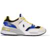 imagePolo Ralph Lauren Mens Trackster 200 SneakerWhiteBlackRoyalYellow