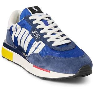 imagePolo Ralph Lauren Mens Suede NylonTrain 89poloSneakersLow Top LaceClassic AzurNewport NavyWht