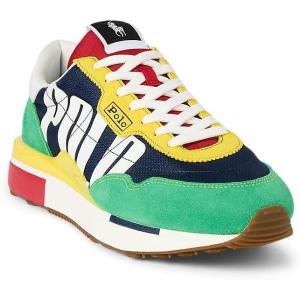 imagePolo Ralph Lauren Mens Suede NylonTrain 89poloSneakersLow Top LaceNewport Navy Multi