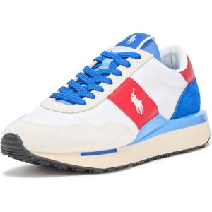 imagePolo Ralph Lauren Mens Train 89 SuedePaneled SneakerWhiteBlueRed