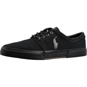 imagePolo Ralph Lauren Mens Faxon Low Rubber Fashion SneakerBlackGrey