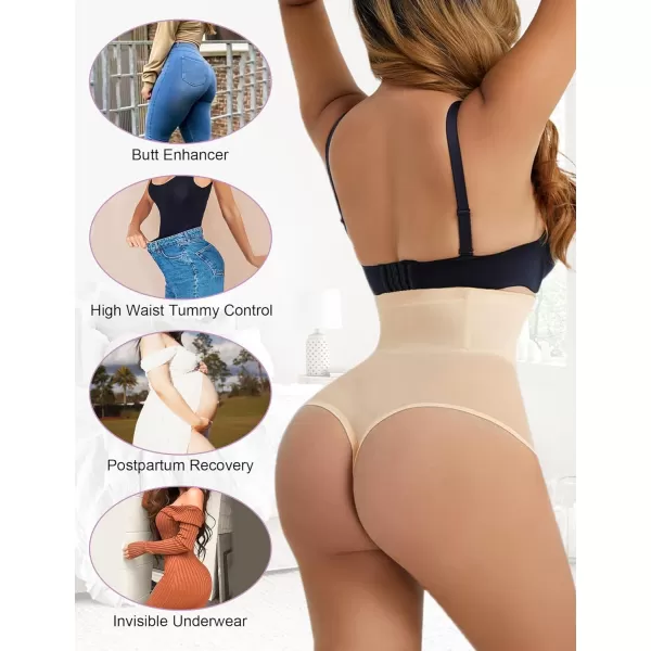 BELONGSCI Tummy Control Shapewear Panties for Women Body Shaper Slimming Shapewear Underwear Girdle PantyH Beige