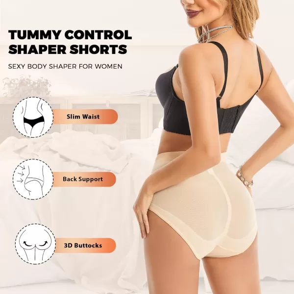 BELONGSCI Tummy Control Shapewear Panties for Women Body Shaper Slimming Shapewear Underwear Girdle PantyJ Beige