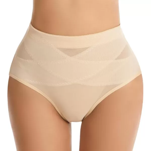 BELONGSCI Tummy Control Shapewear Panties for Women Body Shaper Slimming Shapewear Underwear Girdle PantyJ Beige