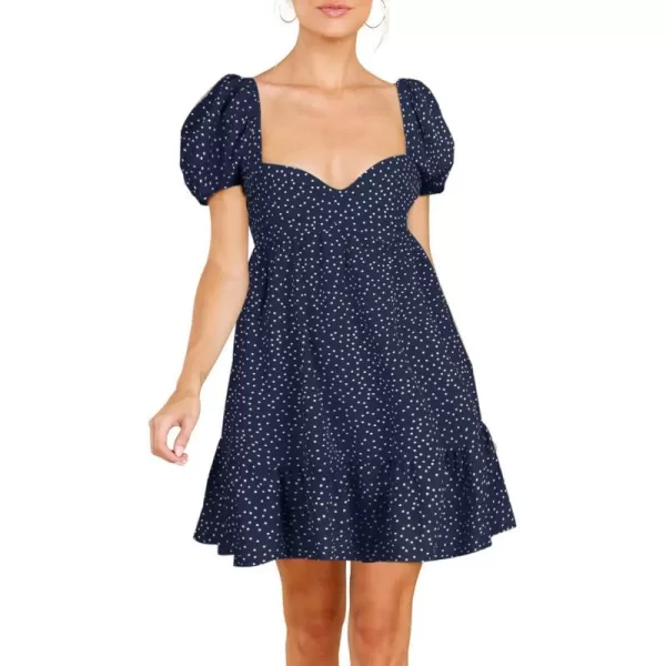 E: Polka Dot Dark Blue