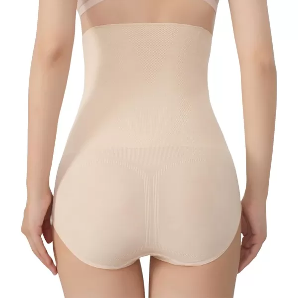 BELONGSCI Shapewear for Women Tummy Control Panties High Waist Lingerie Bodysuit Butt Lifter Body Shaper UnderwearE2 Beige