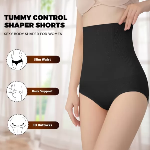 BELONGSCI Shapewear for Women Tummy Control Panties High Waist Lingerie Bodysuit Butt Lifter Body Shaper UnderwearE2 Black