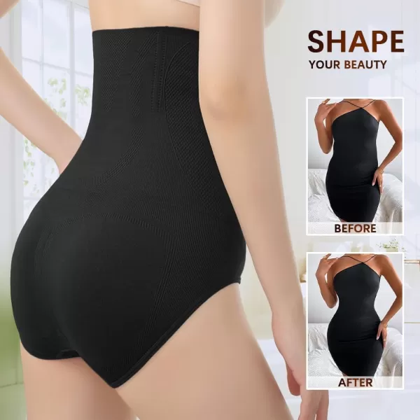 BELONGSCI Shapewear for Women Tummy Control Panties High Waist Lingerie Bodysuit Butt Lifter Body Shaper UnderwearE2 Black