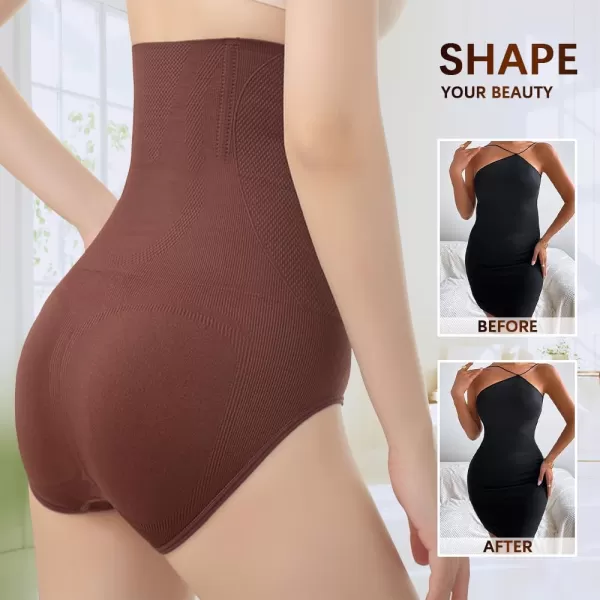 BELONGSCI Shapewear for Women Tummy Control Panties High Waist Lingerie Bodysuit Butt Lifter Body Shaper UnderwearE2 Coffee