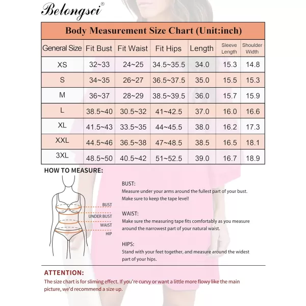 BELONGSCI Womens 2023 Summer Dress Sweet amp Cute VNeck 34 Bell Sleeve Casual Flowy Swing DressB Hot Pink