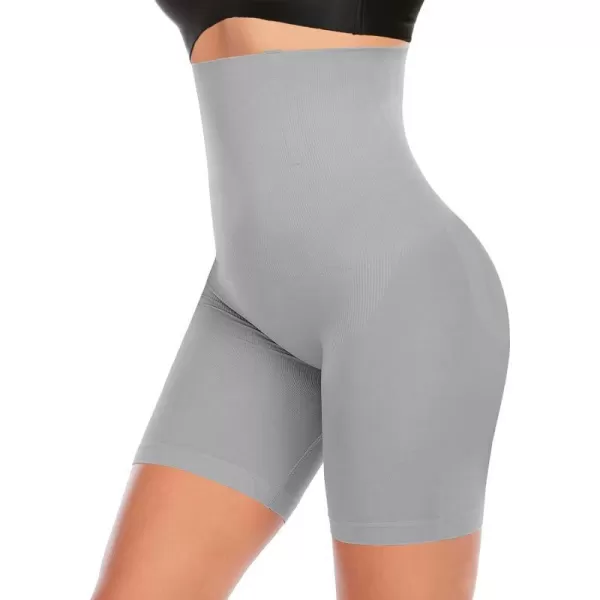 BELONGSCI High Waist Tummy Control Underwear Slim Shapewear for Women Seamless Shaping Boyshorts Thigh Slimming TechnologyD Grey