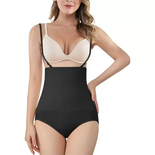 BELONGSCI Shapewear for Women Tummy Control Panties High Waist Lingerie Bodysuit Butt Lifter Body Shaper UnderwearE2 Black