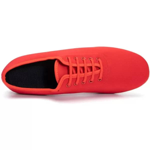 JUODVMP Men amp Women Ballroom Dance Shoes Laceup Latin Modern Salsa Dance Practice Teaching Performance Model 601Red Suede Full Sole 35 Cmnjbzb