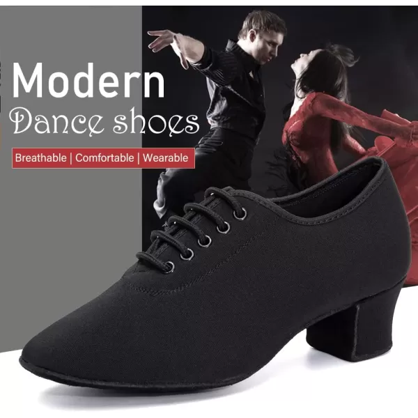 JUODVMP Womens Ballroom Dance Shoes ClosedToe Laceup SplitSole Salsa Professional Practice Low Heel Dance ShoesNjbsuede Full Sole2heel