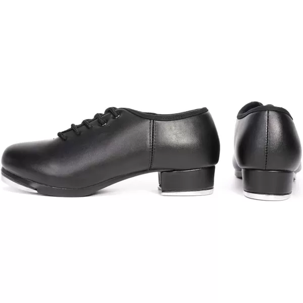 JUODVMP Tap Shoes for Girls Tap Dance Shoes Unisex Toddle Kid Dance Class Tap ShoesBlack