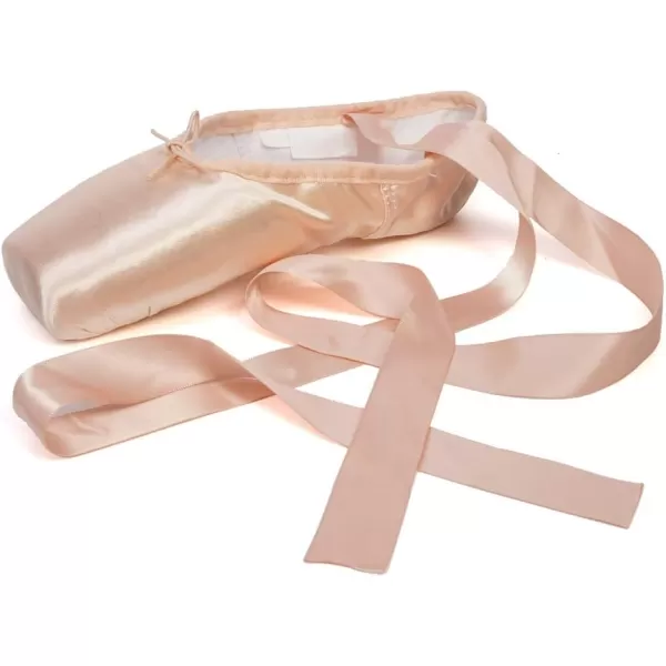 JUODVMP Ballet Pointe Shoes for Girls and Women SatinCanvas Professional Ballet Dance Shoes with Ribbon and Toe PadsModel TJZJBLPinkd