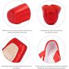 imageJUODVMP Ballet Pointe Shoes for Girls and Women Red Satin Professional Ballet Dance Shoes with Ribbon and Silica gel Toe PadsModel TJZJBL5 M US