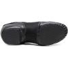 imageJUODVMP Womens Leather Upper and Suede Split Sole Jazz Ballet Yoga Dance ShoesModel TJDBPUFBJSBlack