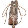imageJUODVMP Women Latin Dance Shoes Cross Straps Stiletto Heel peep Toe Ballroom ChaCha High Heel Dance Shoes Model YCL552Ycl552gold35 Heelr