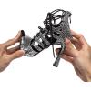 imageJUODVMP Women Latin Dance Shoes Cross Straps Stiletto Heel peep Toe Ballroom ChaCha High Heel Dance Shoes Model YCL552Ycl552silver4 Heelzg23349r