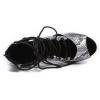 imageJUODVMP Women Latin Dance Shoes Cross Straps Stiletto Heel peep Toe Ballroom ChaCha High Heel Dance Shoes Model YCL552Ycl552silver4 Heelzg23349r