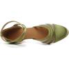 imageJUODVMP Womens Closed Toe Dance Heels Green Satin Latin Ballroom Dance Shoes for Wedding Party Model YCL189Green3 Inchycl189