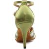 imageJUODVMP Womens Closed Toe Dance Heels Green Satin Latin Ballroom Dance Shoes for Wedding Party Model YCL189Green33 Inchycl189
