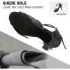 imageJUODVMP Womens Latin Dance Shoes Rhinestones Satin Ballroom Dancing Shoes Salsa Professional Dance ShoesBlack35 Heel