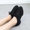 imageJUODVMP Women ampamp Men Latin Dance Shoes Practice Tie Up Closed Toe Standard Ballroom Teaching Performance Dance ShoesModel LHDNJBBlack2j352805syjd