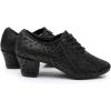 imageJUODVMP Women ampamp Men Latin Dance Shoes Practice Tie Up Closed Toe Standard Ballroom Teaching Performance Dance ShoesModel LHDNJBBlack2j52801hah
