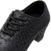 imageJUODVMP Women ampamp Men Latin Dance Shoes Practice Tie Up Closed Toe Standard Ballroom Teaching Performance Dance ShoesModel LHDNJBBlack2j52801hah