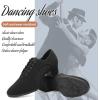 imageJUODVMP Women ampamp Men Latin Dance Shoes Practice Tie Up Closed Toe Standard Ballroom Teaching Performance Dance ShoesModel LHDNJBBlack35cmrubber Split Sole2805