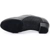 imageJUODVMP Women ampamp Men Latin Dance Shoes Practice Tie Up Closed Toe Standard Ballroom Teaching Performance Dance ShoesModel LHDNJBBlack35cmsuede Split Sole2801gw