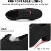 imageJUODVMP Womens Ballroom Dance Practice Shoes Canvas Breathable Chunky Heel Salsa Dance ShoesClosed Toe902suede Full Sole2heel