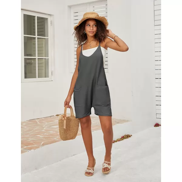 Tanming Rompers for Women Summer Casual Sleeveless Short Overalls Jumpsuits Shorts