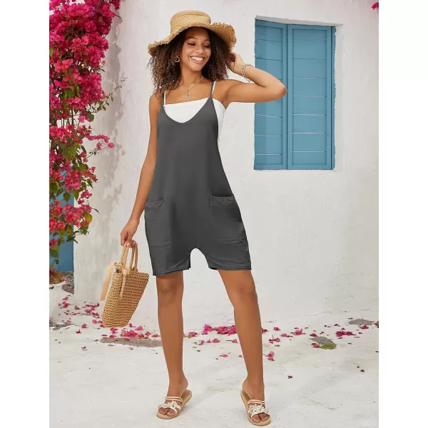 Tanming Rompers for Women Summer Casual Sleeveless Short Overalls Jumpsuits Shorts