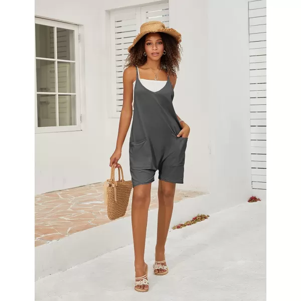 Tanming Rompers for Women Summer Casual Sleeveless Short Overalls Jumpsuits Shorts