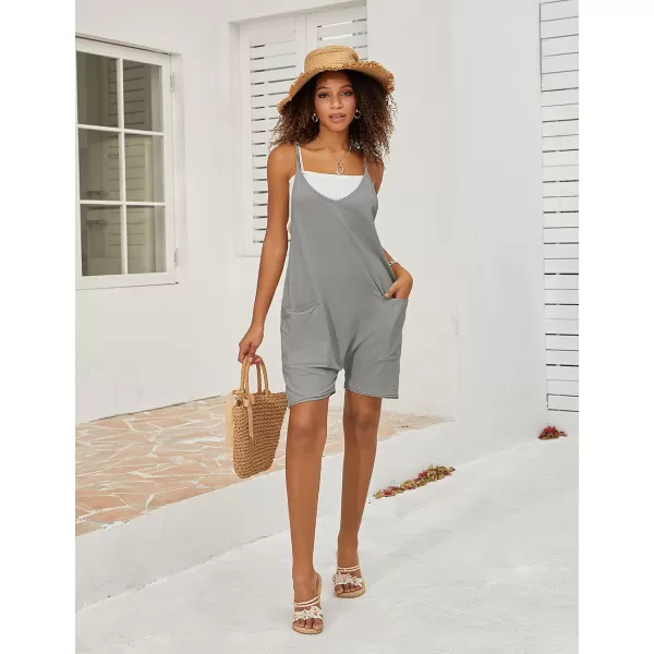 Tanming Rompers for Women Summer Casual Sleeveless Short Overalls Jumpsuits Shorts