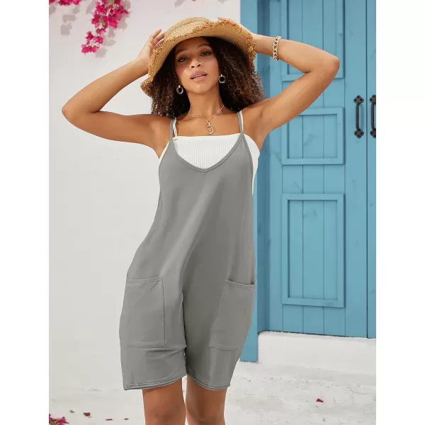 Tanming Rompers for Women Summer Casual Sleeveless Short Overalls Jumpsuits Shorts